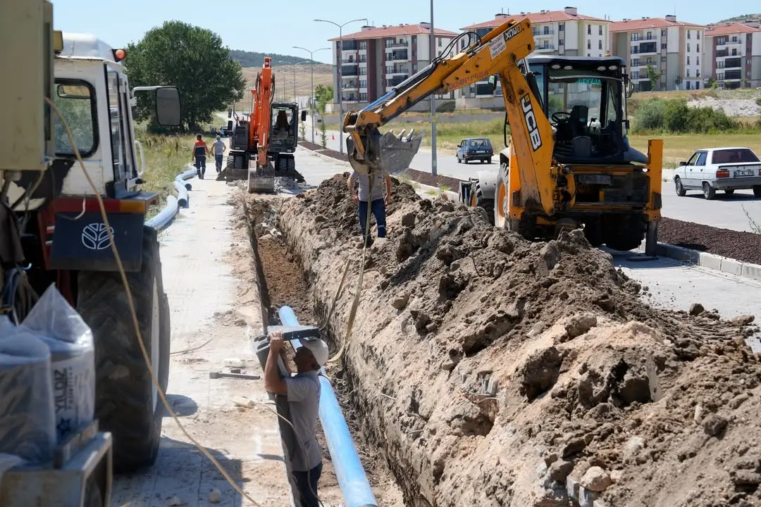 Tavşanlı'da İçme Suyu Hattı Çalışmaları Başladı