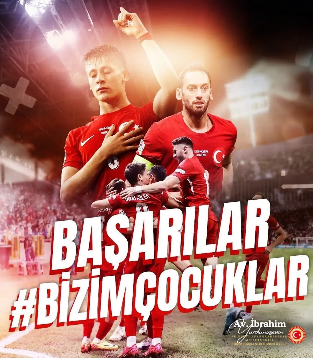 A Millî Futbol Takımı'na başarı dileği