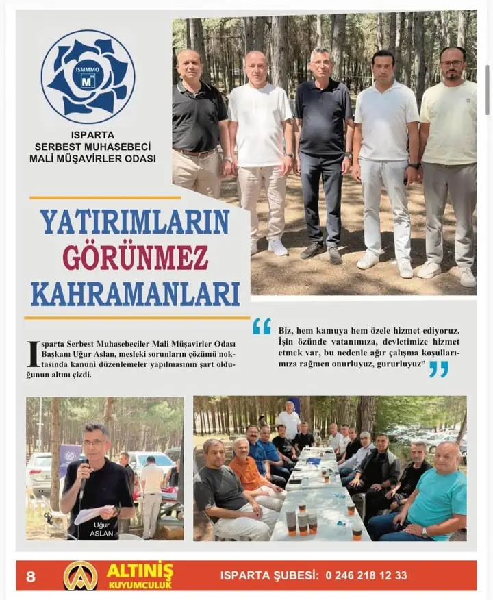 Isparta'da Mali Müşavirler Odası'ndan yeni duyuru