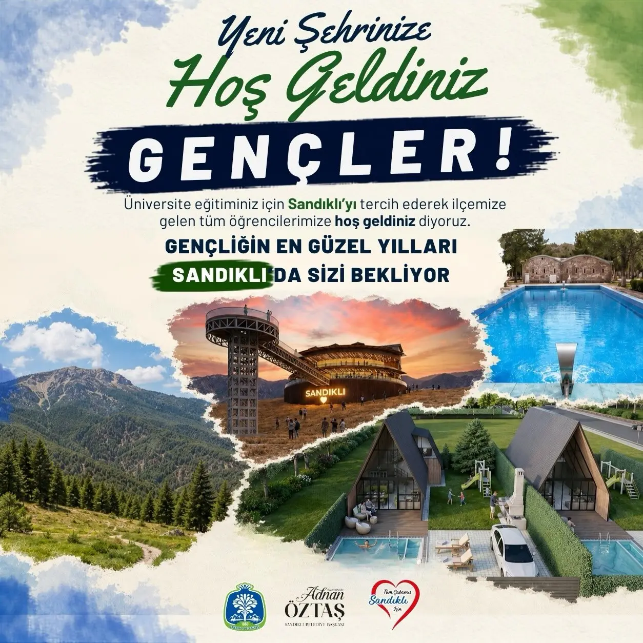 Sandıklı, üniversite öğrencilerine hoş geldin dedi