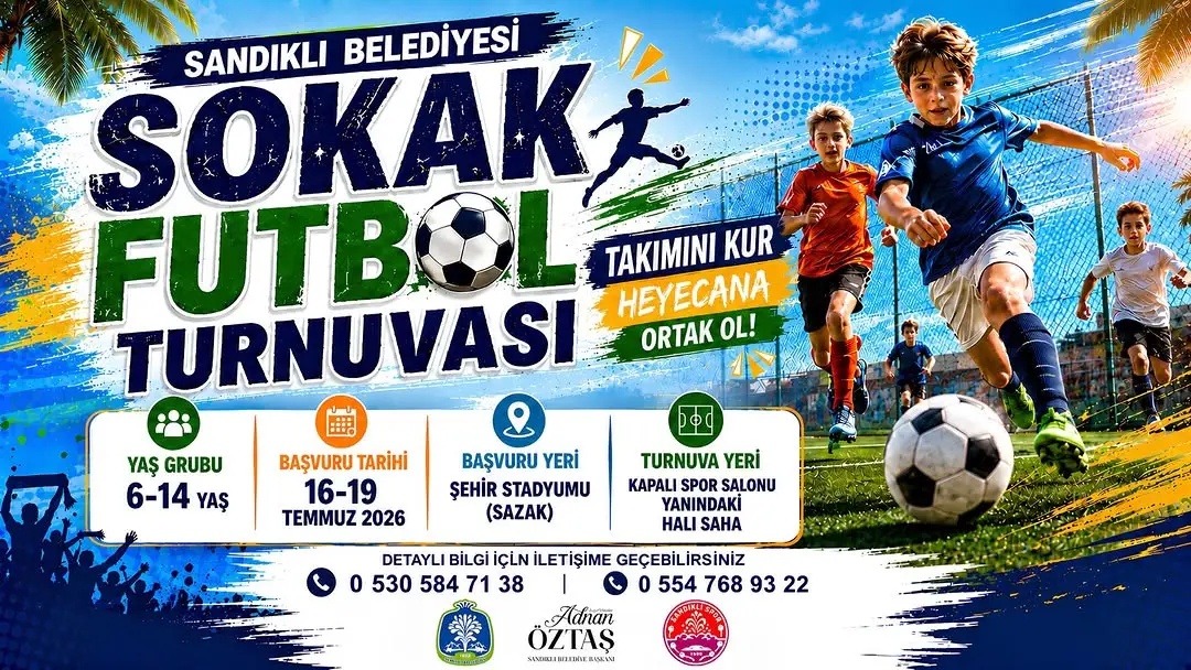 Sandıklı'da Sokak Futbol Turnuvası Düzenleniyor
