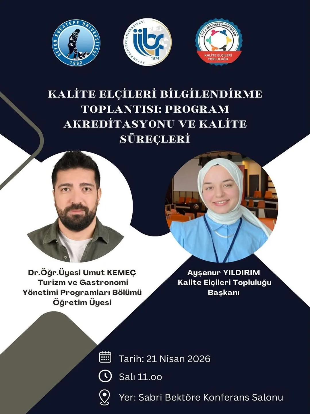 Afyon Kocatepe Üniversitesi'nde Bugün: Kalite Elçileri Bilgilendirme Toplantısı