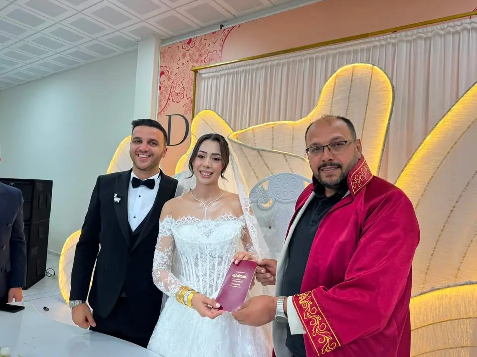 Bayat'ta Kübra ve Mustafa'nın Nikâh Töreni Gerçekleşti