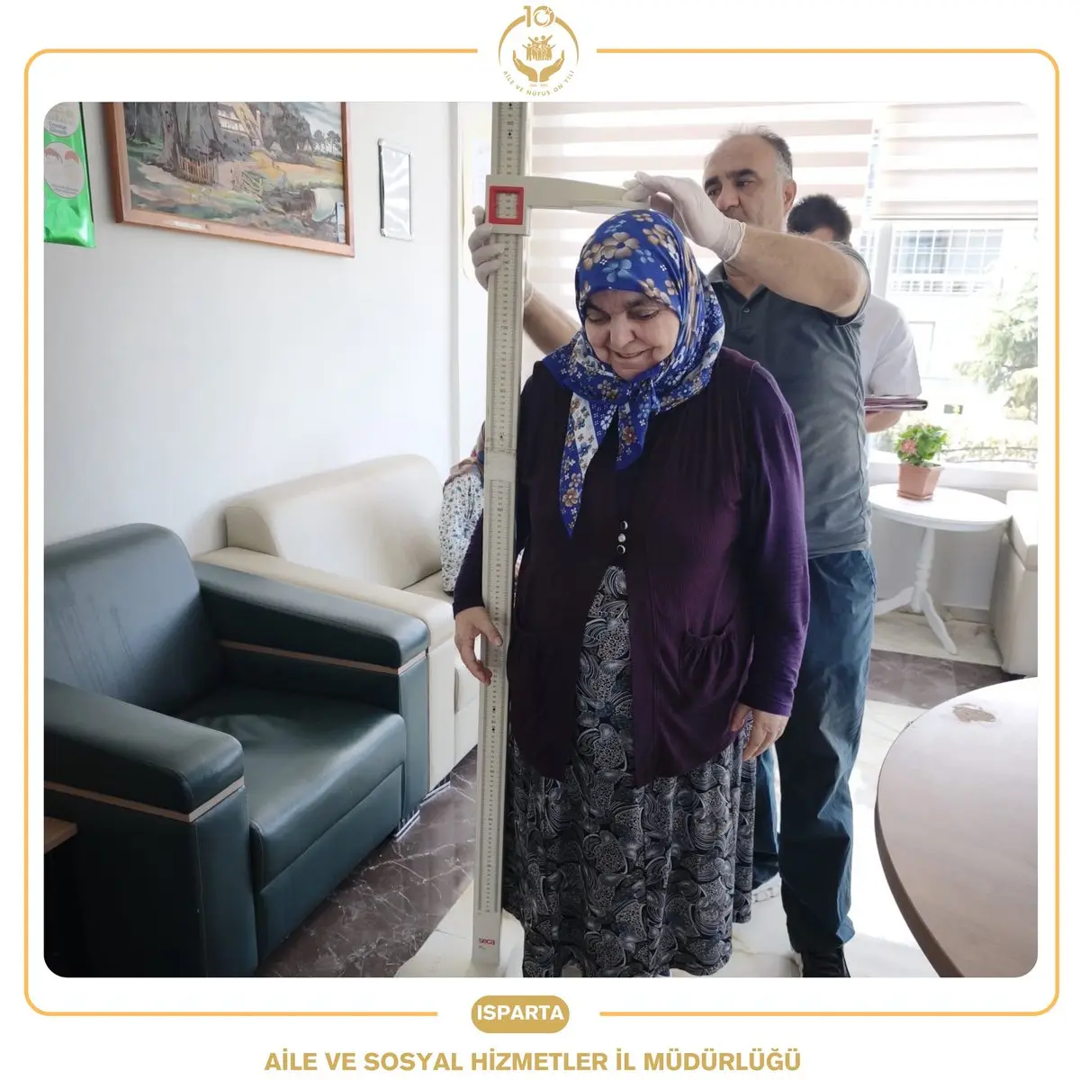 Yalvaç'ta Yaşlılara Sağlık Taraması Yapıldı