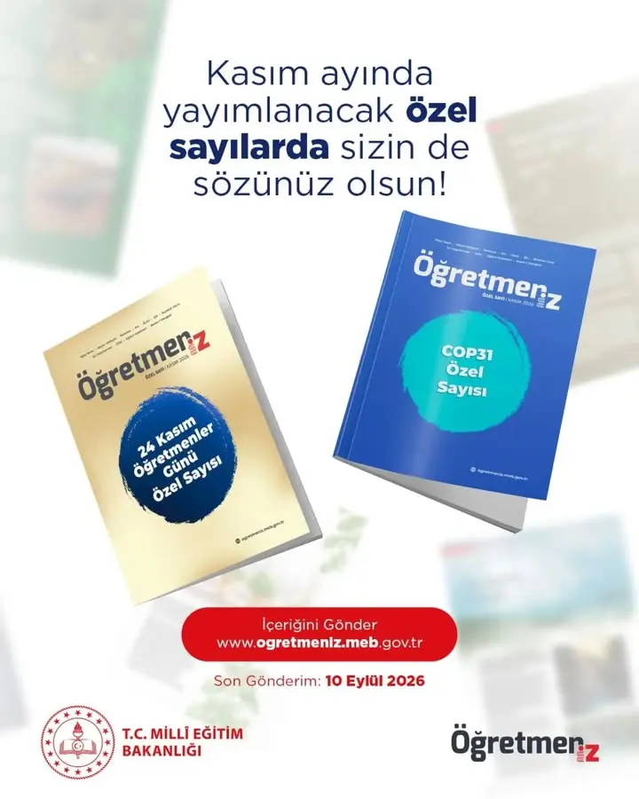 Öğretmenler için özel dergi sayıları hazırlanıyor