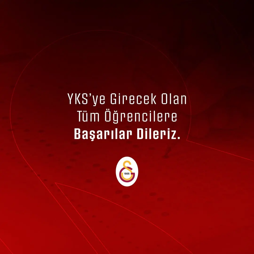 YKS'ye girecek öğrencilere başarı dileği