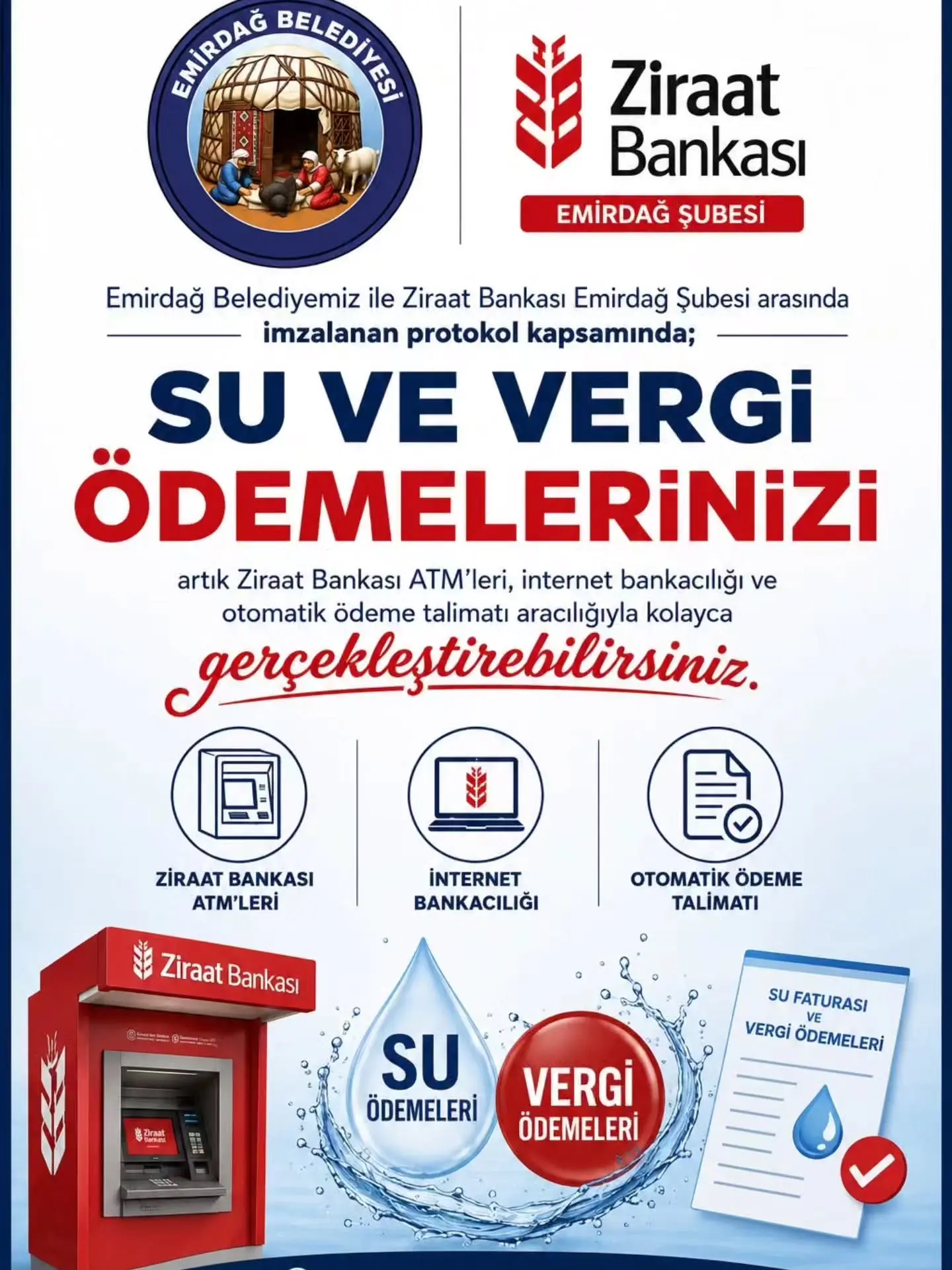 Emirdağ Belediyesi'nden Yeni Ödeme Kolaylığı