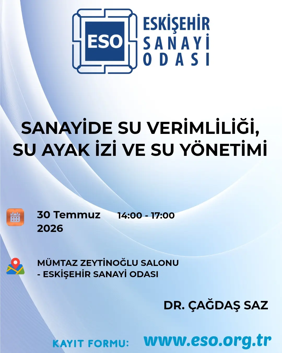 Sanayide Su Verimliliği Eğitimi Duyuruldu