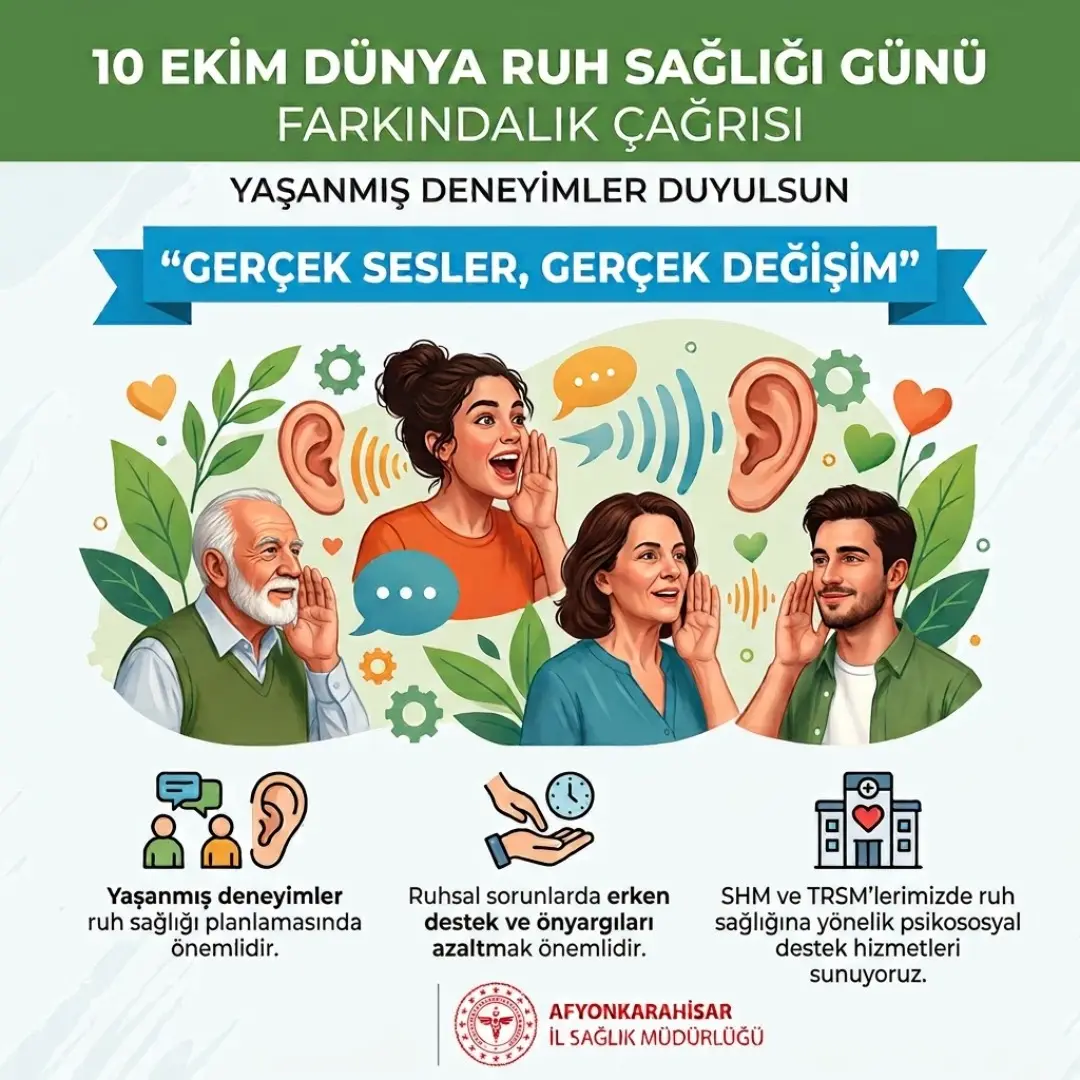 Dünya Ruh Sağlığı Günü'nde Önemli Mesajlar