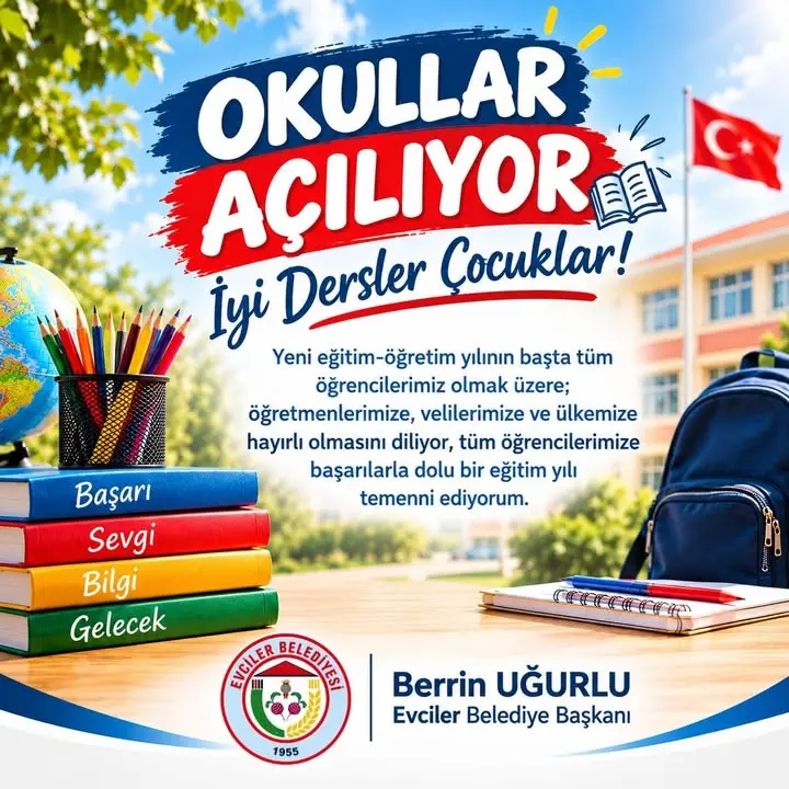 Evciler Belediyesi'nden eğitim yılı mesajı