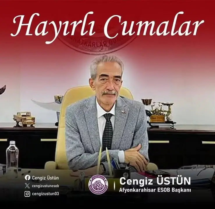 Afyonkarahisar Esnaf ve Sanatkarlar Birliği'nden Cuma mesajı
