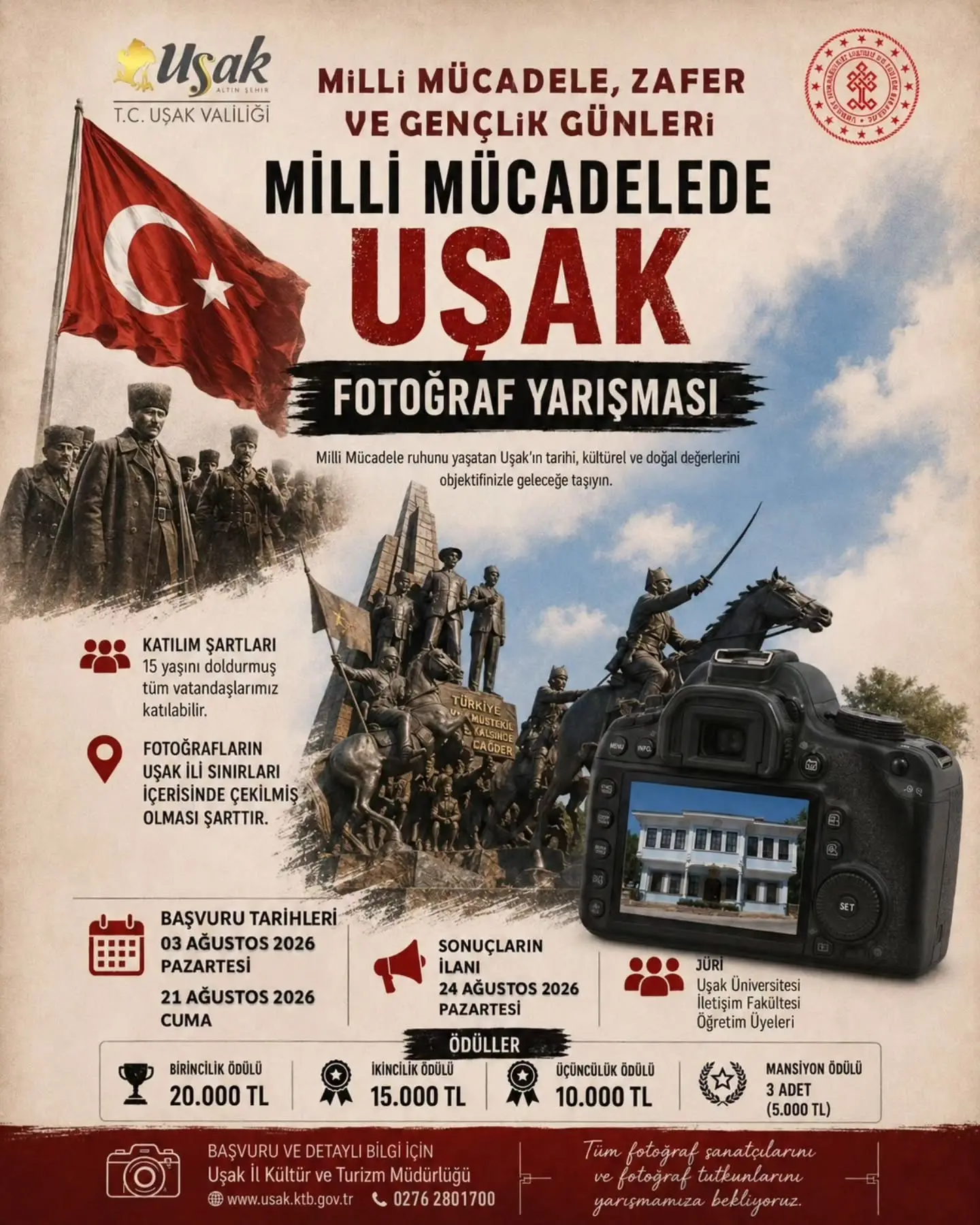 Uşak’ta Fotoğraf Yarışması Duyurusu
