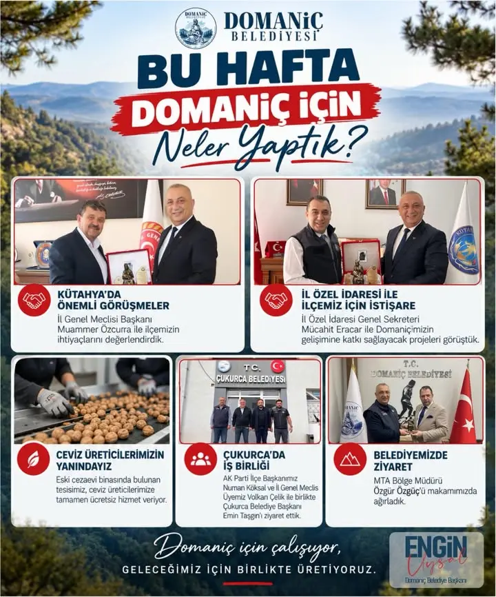 Domaniç Belediyesi bu hafta neler yaptı?