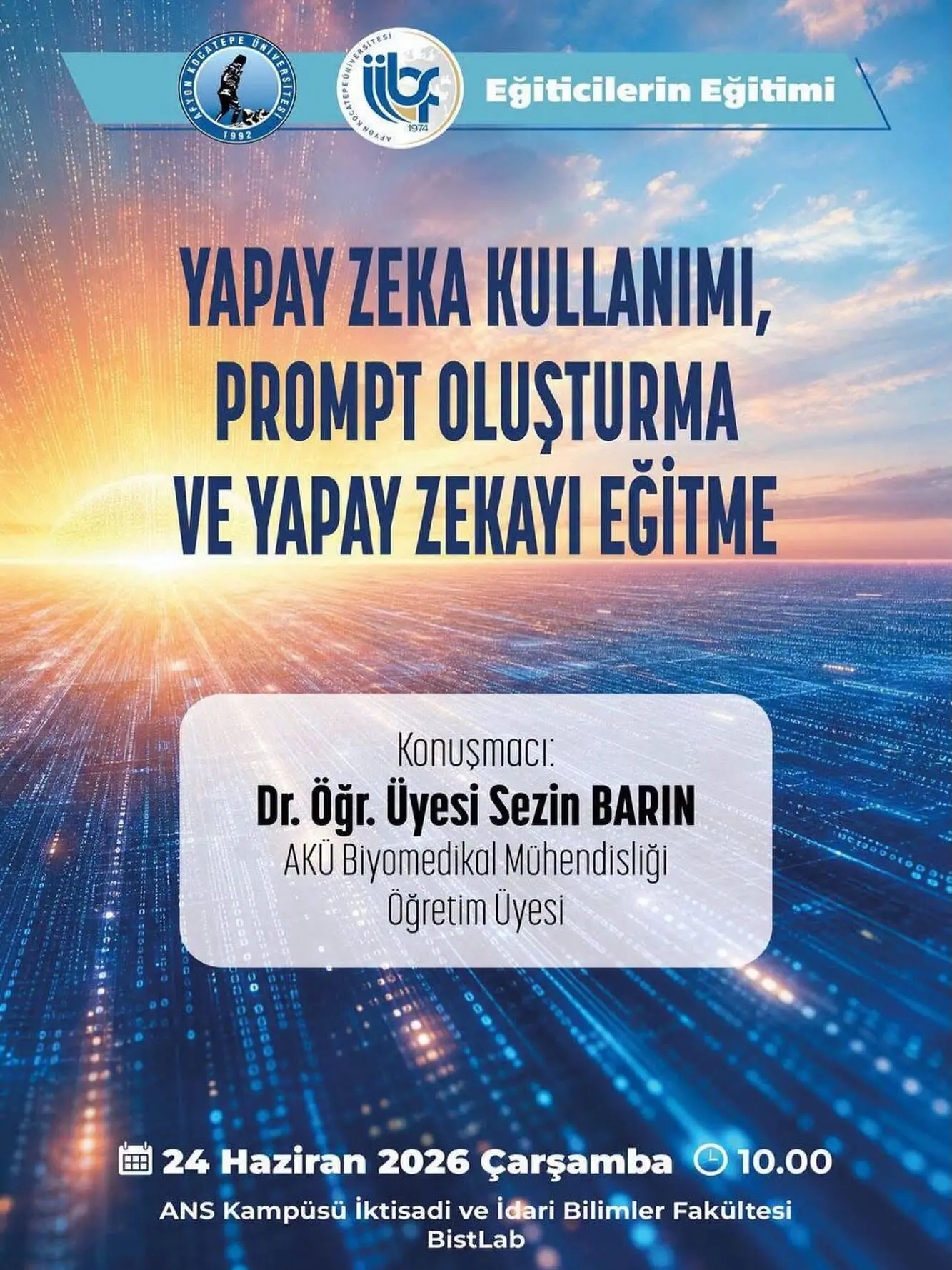 Yapay Zeka Eğitimi Konferansı Düzenlendi