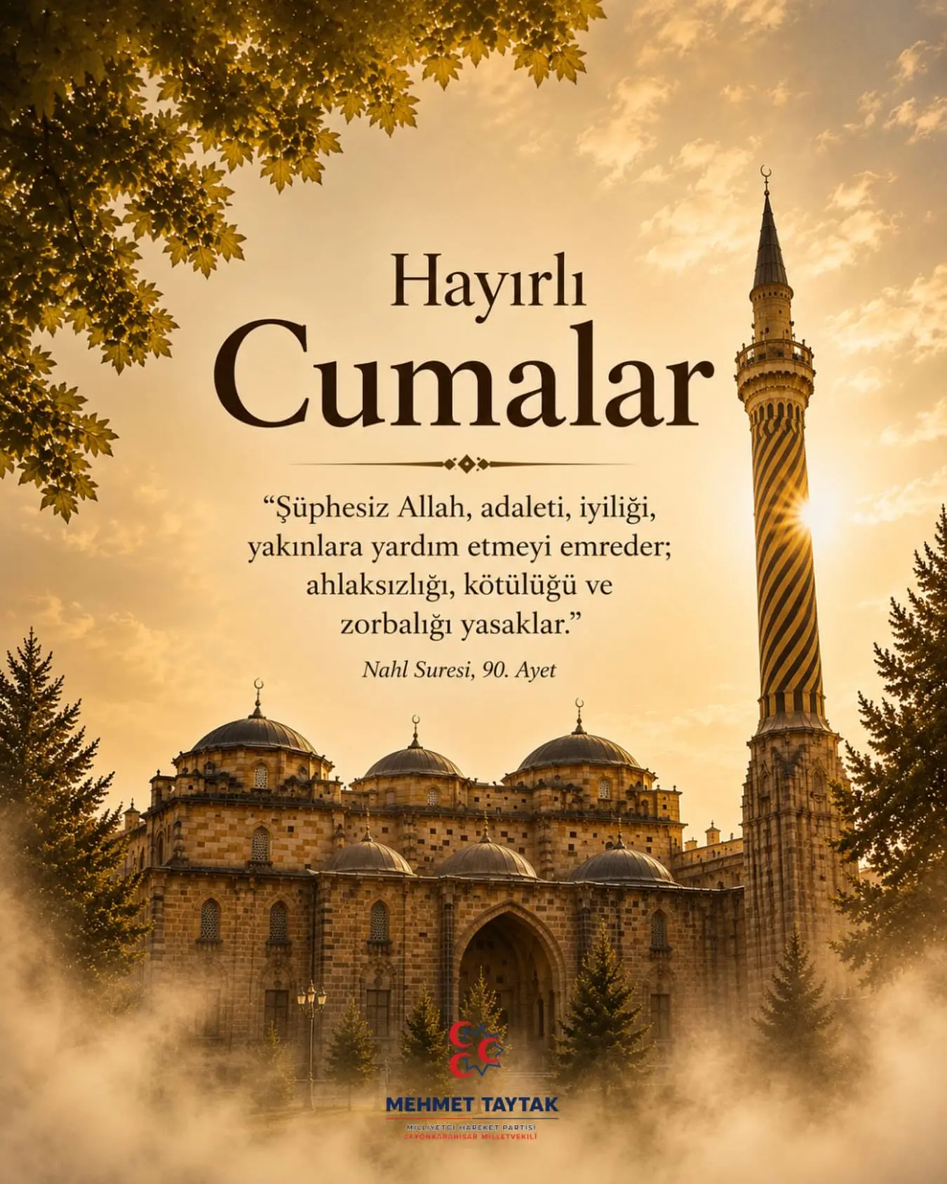Cuma mesajında adalet ve kardeşlik vurgusu