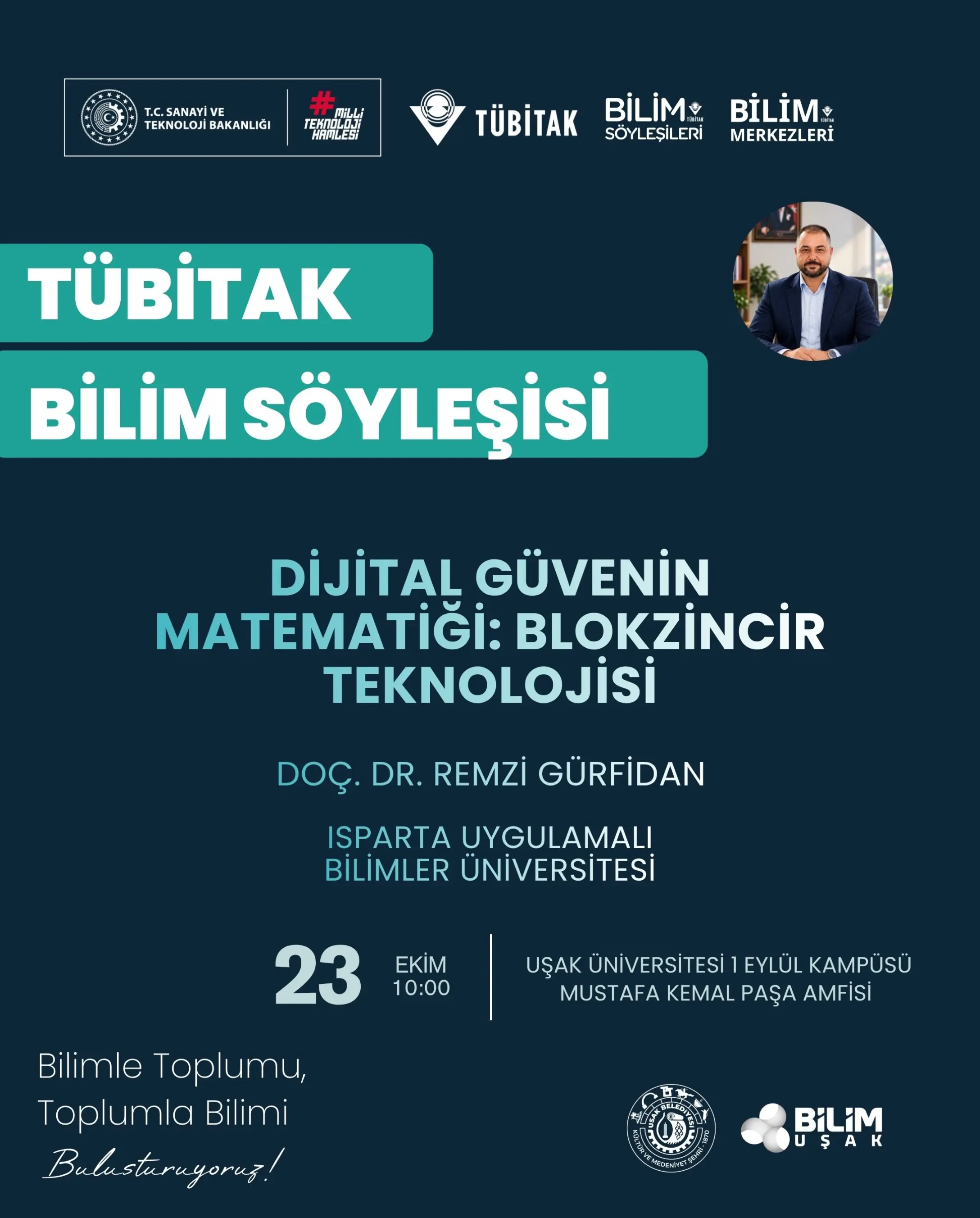 Uşak'ta TÜBİTAK Bilim Söyleşisi Gerçekleşecek