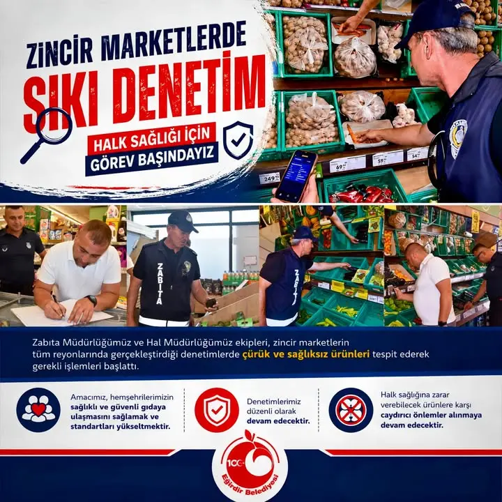Eğirdir'de Gıda Denetimleri Sıkılaştırıldı