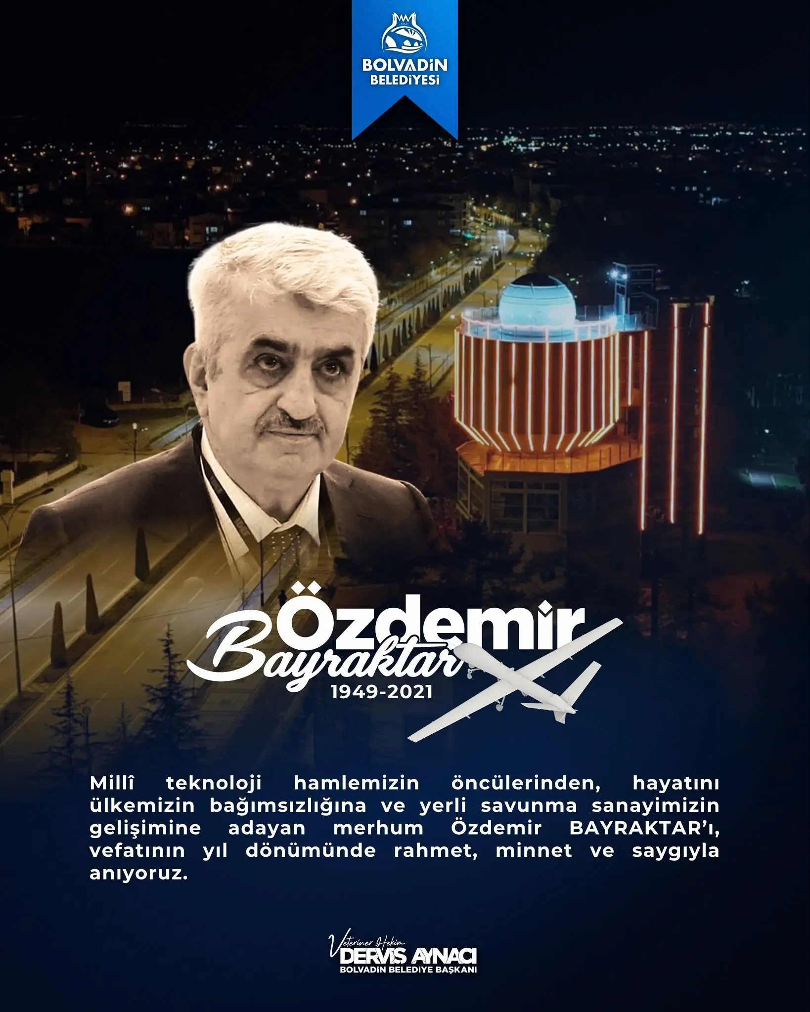 Vefat Yıldönümünde Anma Mesajı