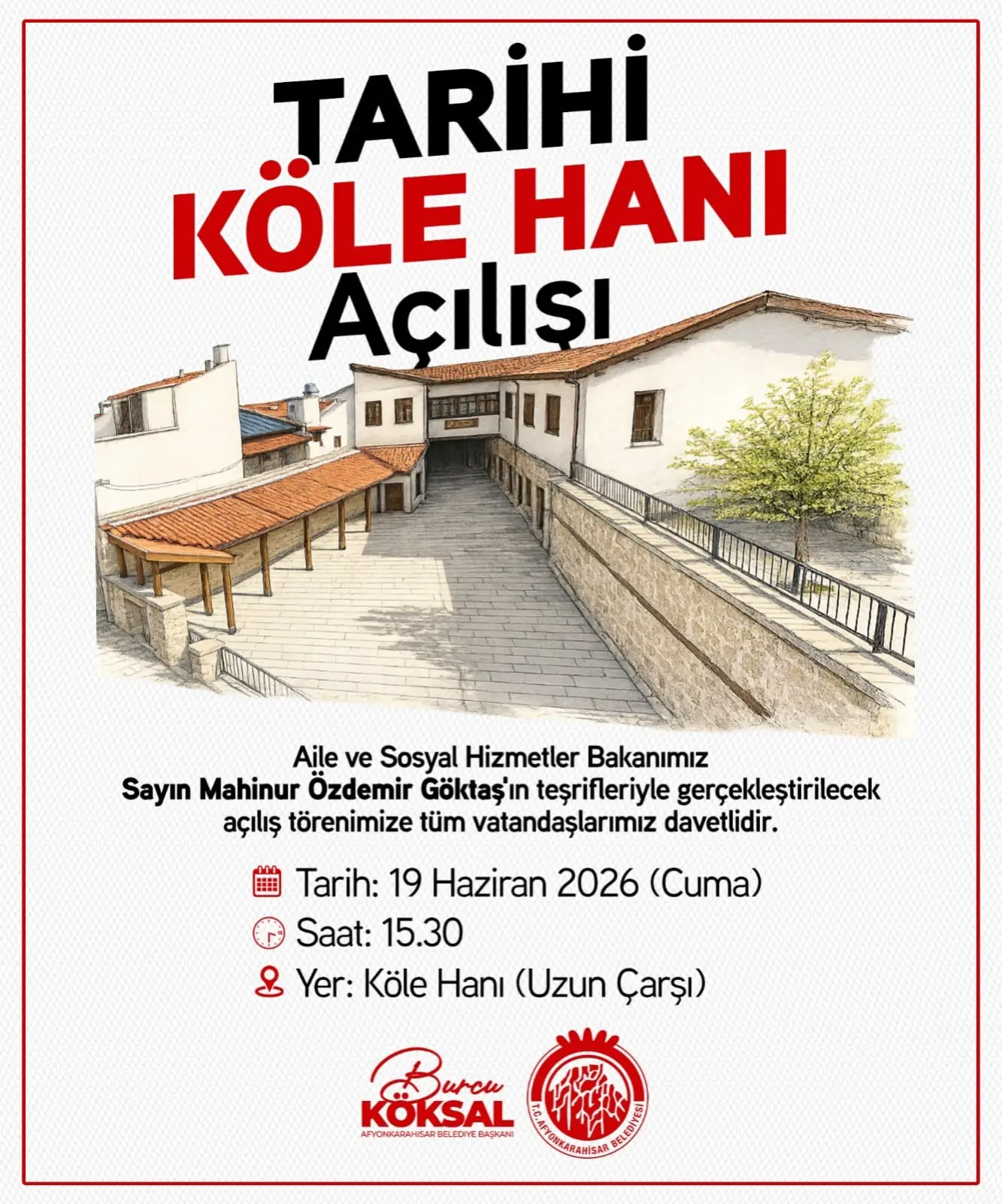 Köle Hanı'nın açılışı 19 Haziran'da yapılacak