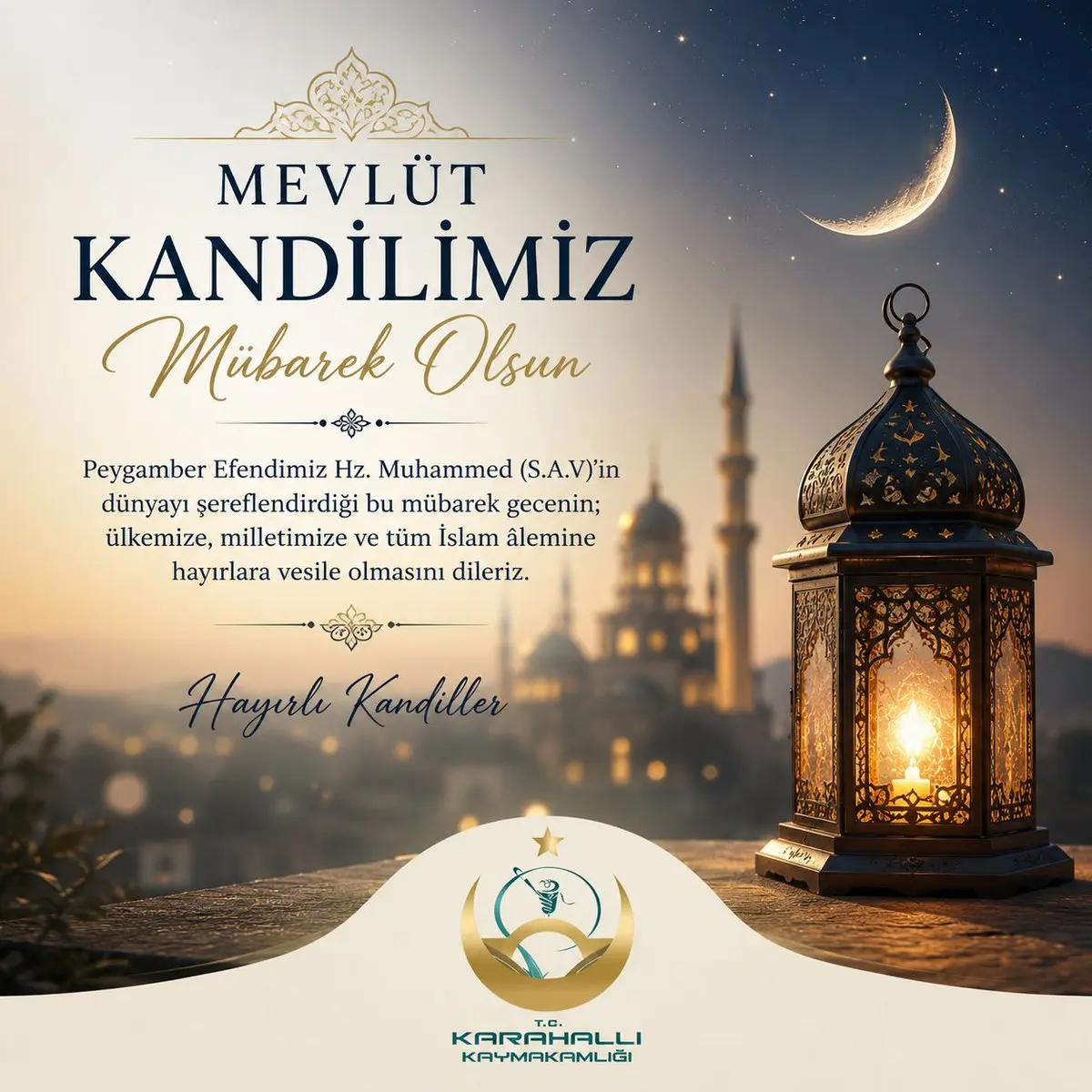 Mevlüt Kandili mesajı yayımlandı