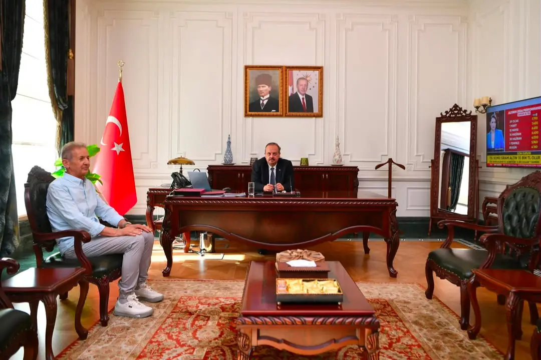 Vali Canbolat, Prof. Dr. Ali Boran'ı kabul etti