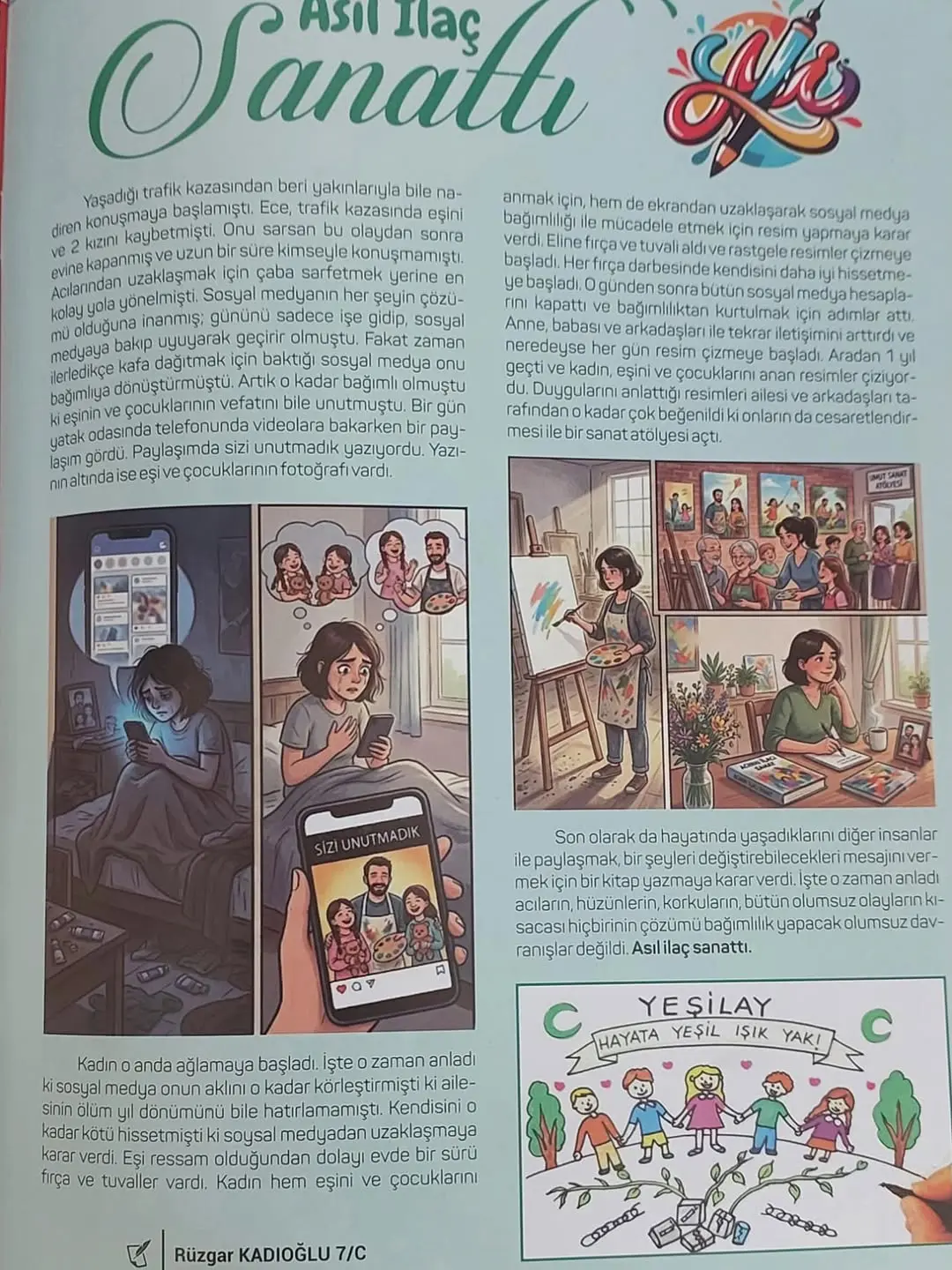 Yeşilaylı nesiller için örnek bir çalışma