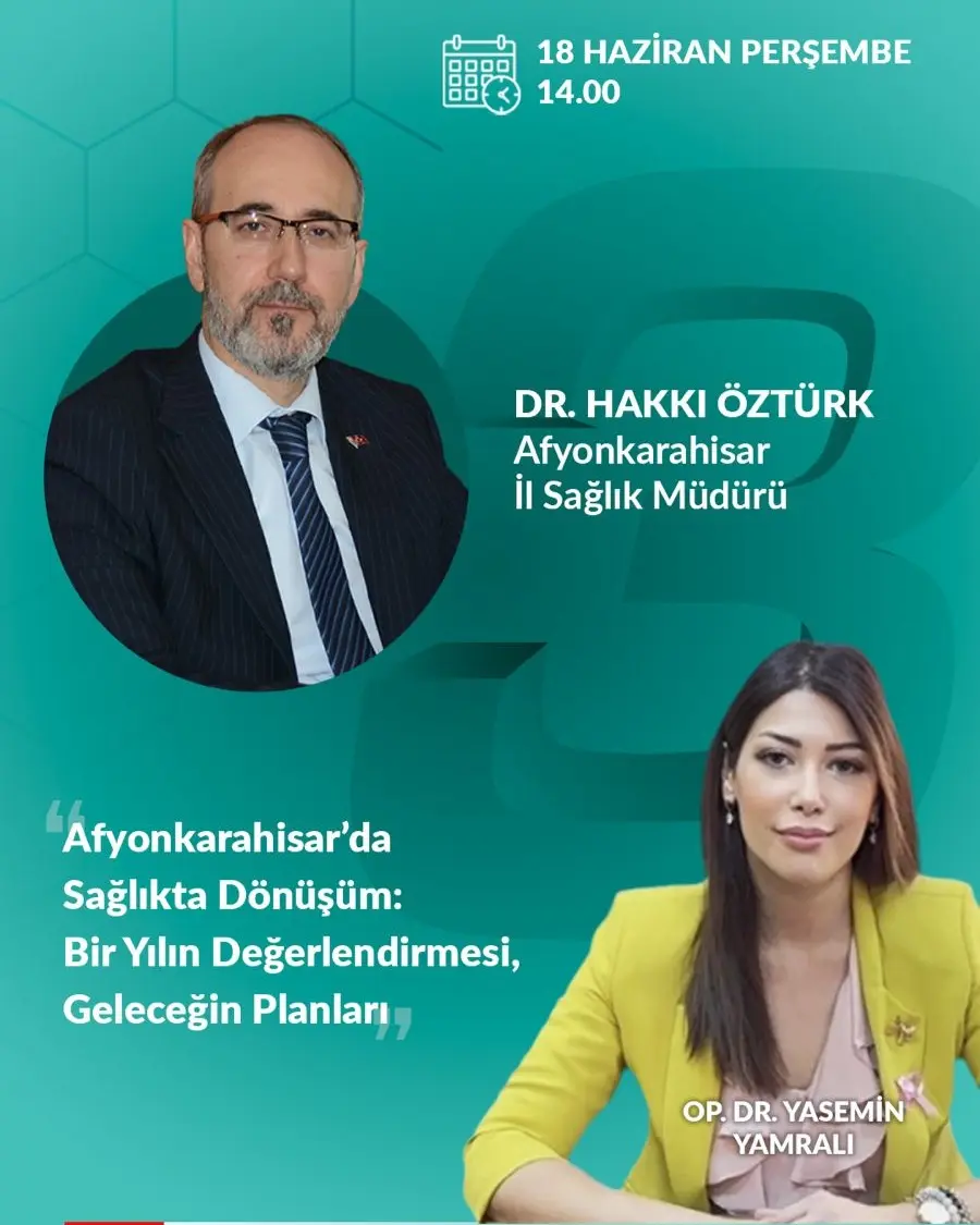 İl Sağlık Müdürü Dr. Öztürk, programa konuk oluyor