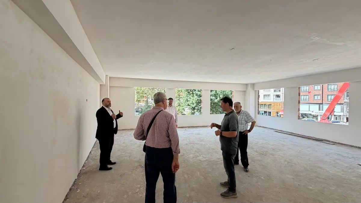 Müftü Açık, Camii İnşaatını Ziyaret Etti