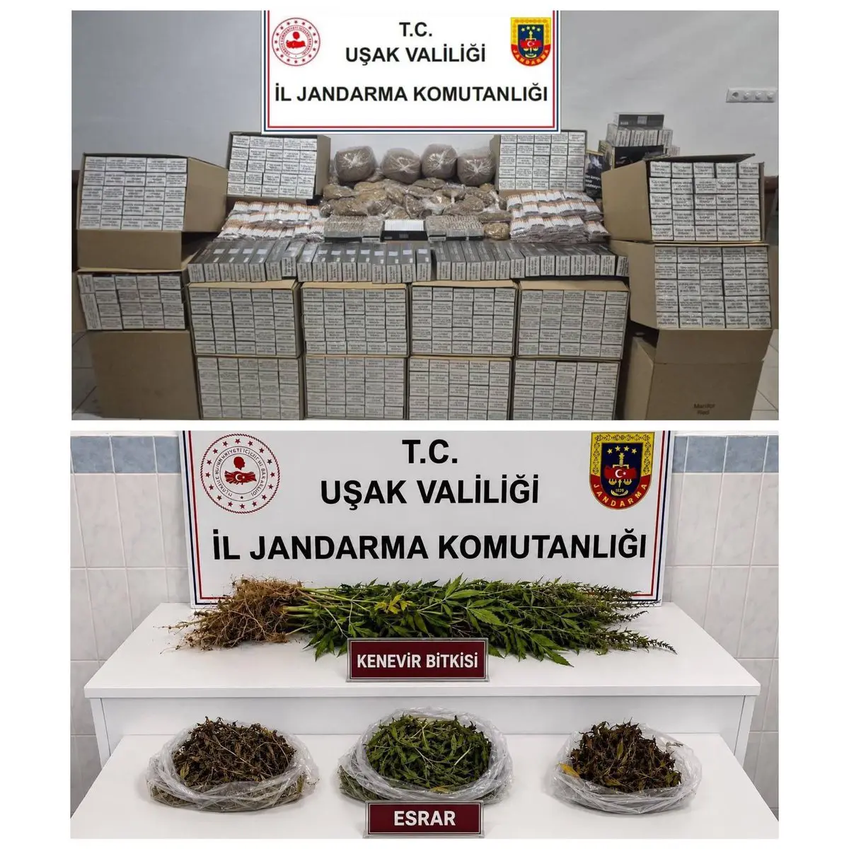 Sivaslı ve Banaz'da uyuşturucu operasyonu