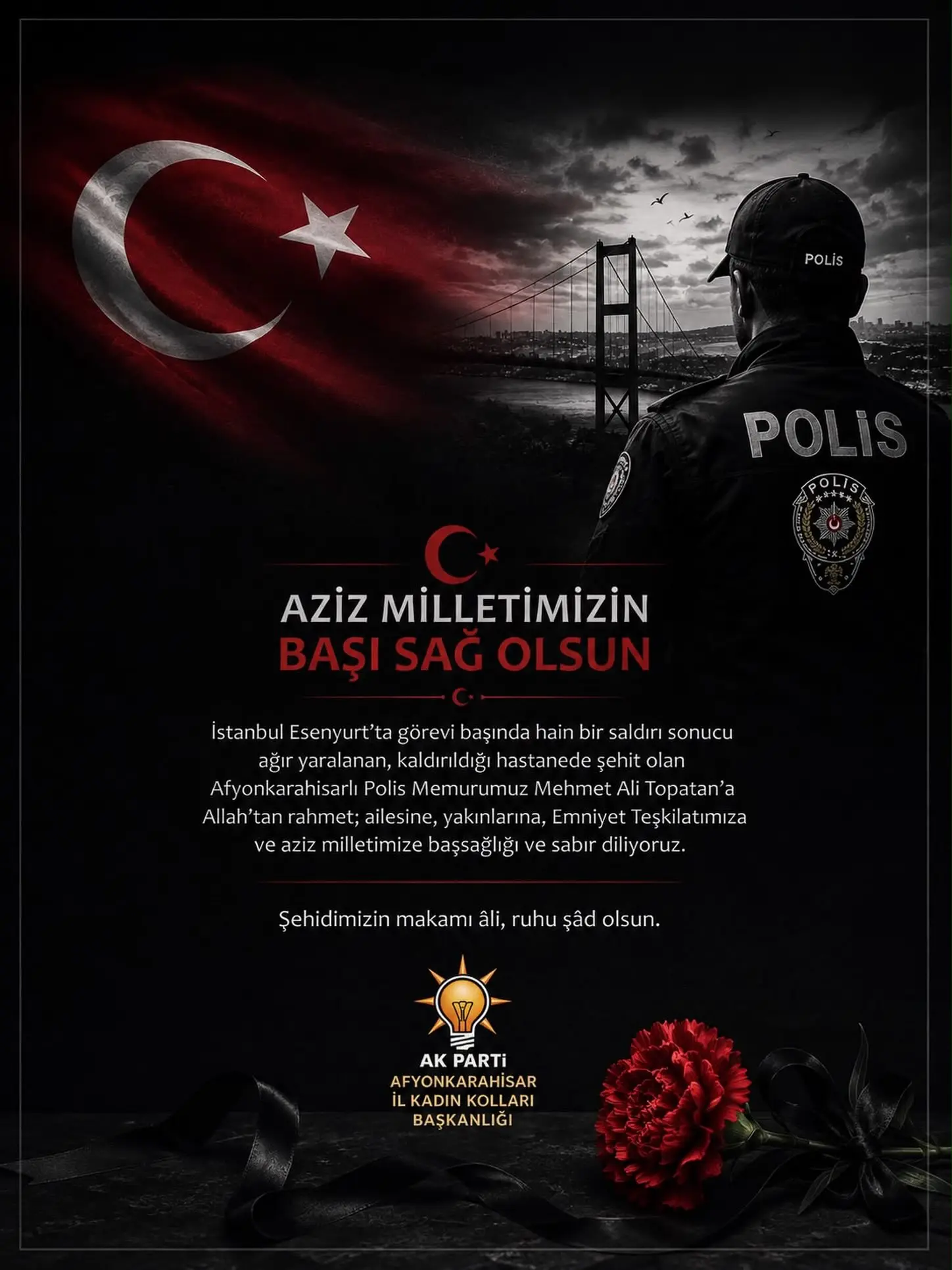 Esenyurt'ta Şehit Olan Polis Memuru Anıldı