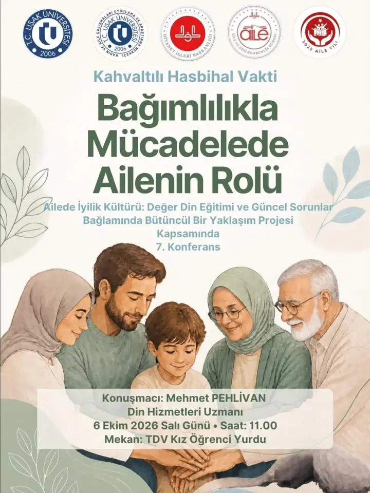 Uşak İl Müftülüğü'nden Ailede İyilik Kültürü Projesi