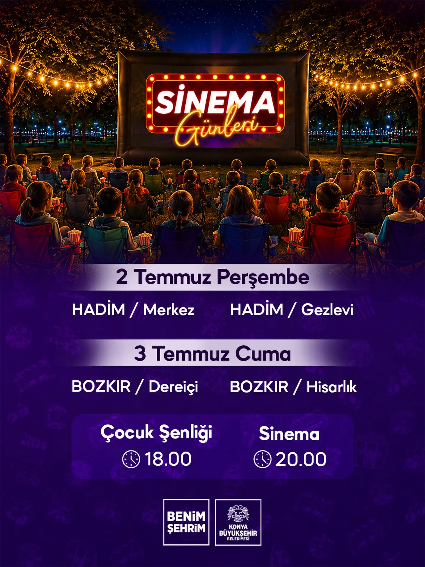 Konya'da Sinema Günleri ilçelerde devam ediyor