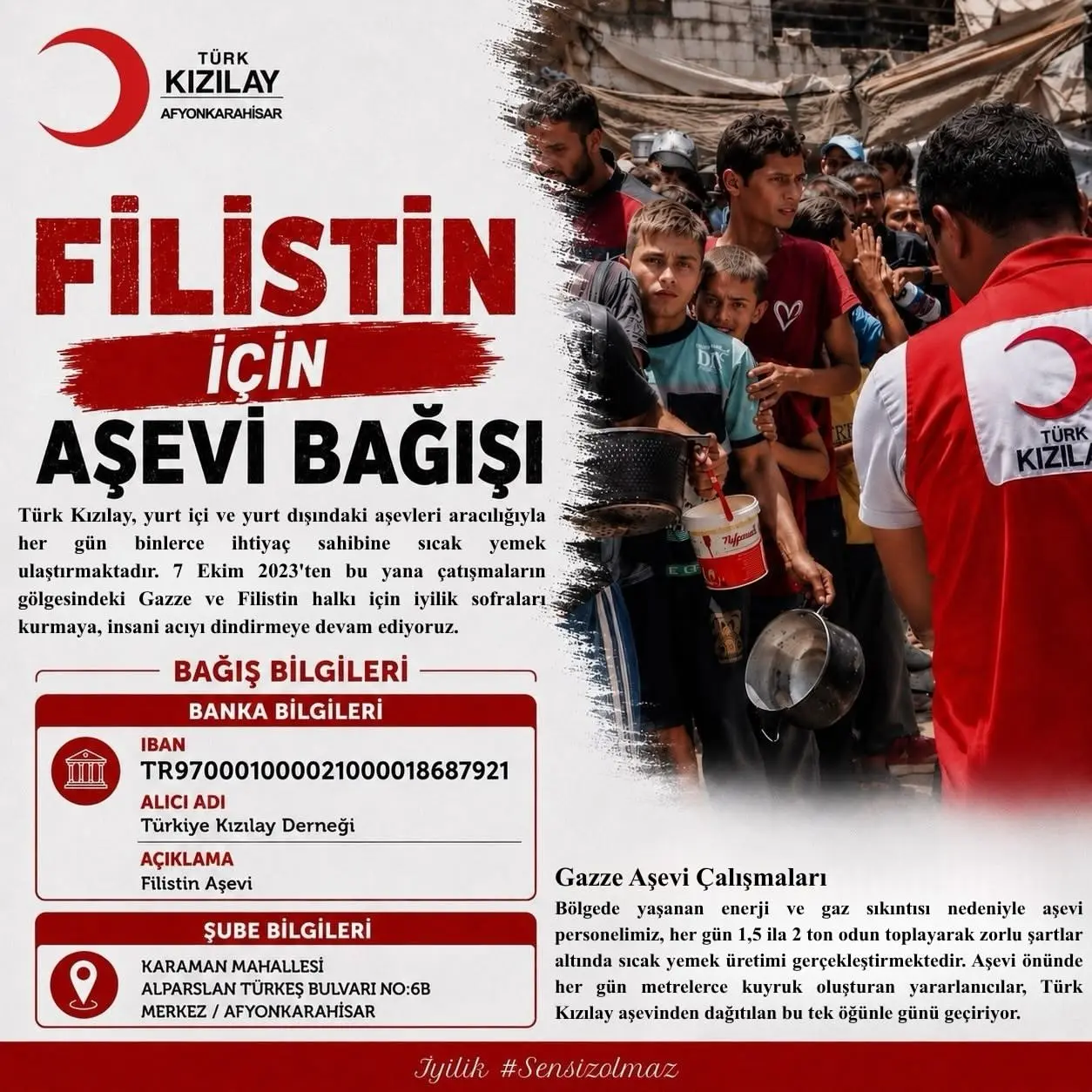Filistin için yardım kampanyası başlatıldı