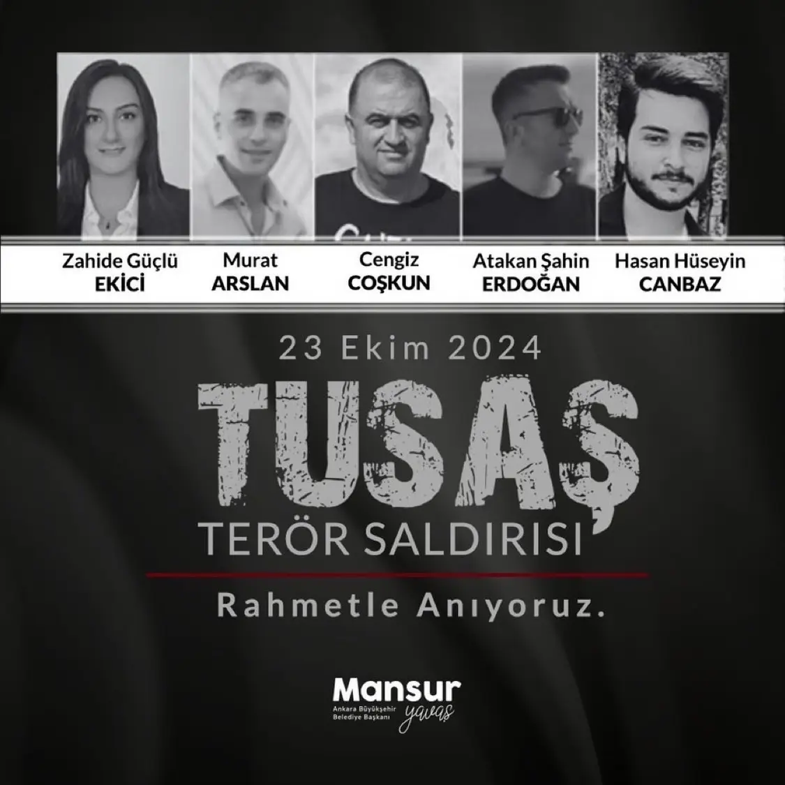 TUSAŞ Saldırısında Şehitler Anıldı