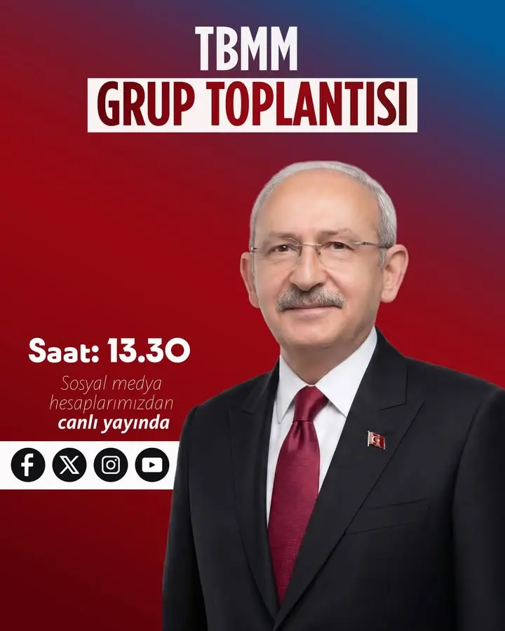 Kılıçdaroğlu'nun konuşması sosyal medya üzerinden yayınlanacak