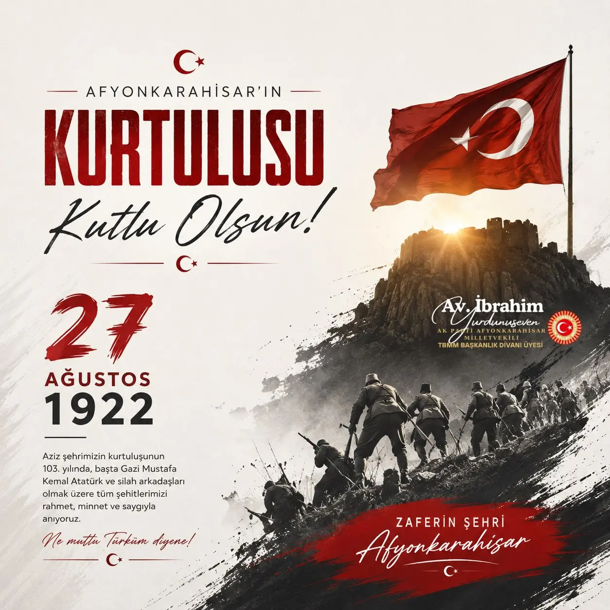 Afyonkarahisar'ın kurtuluşu gururla kutlandı