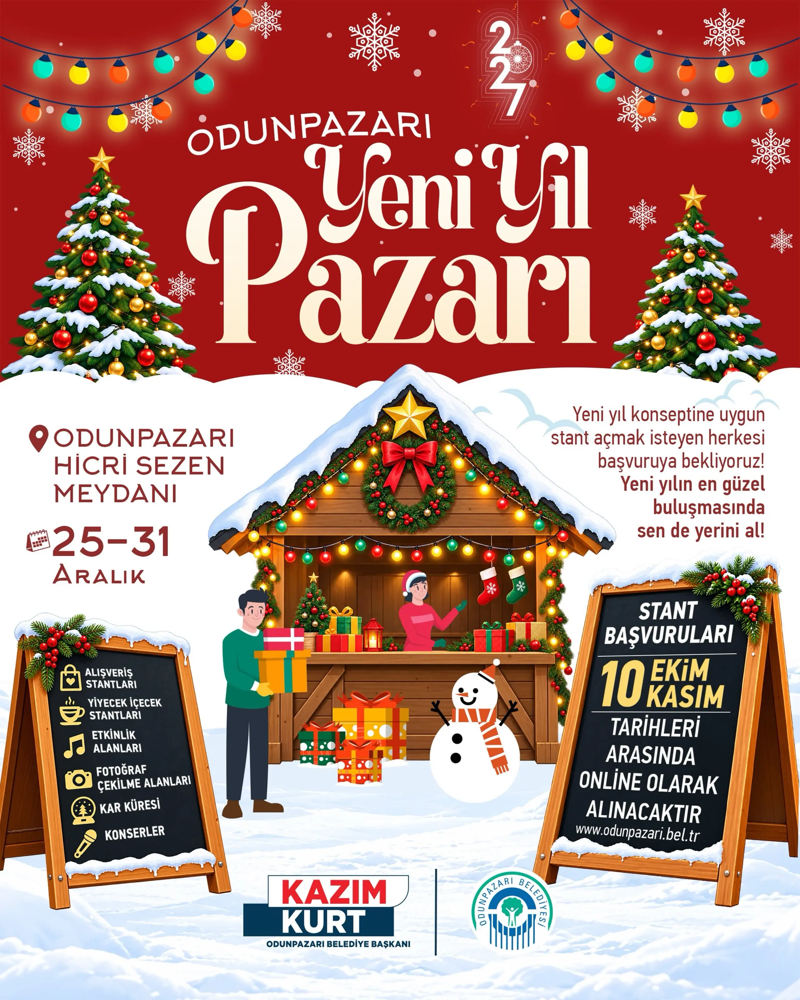 Yeni Yıl Pazarı 25 Aralık'ta Başlıyor