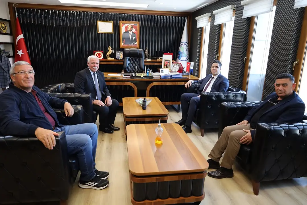 Kaymakam Salih Ağar'dan veda ziyareti