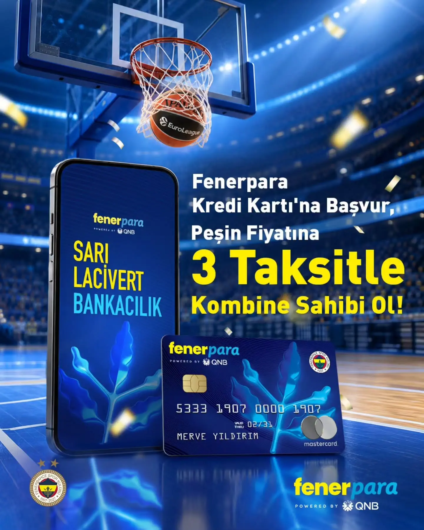 Fenerbahçe, Fenerpara Kredi Kartı ile avantajlar sunuyor