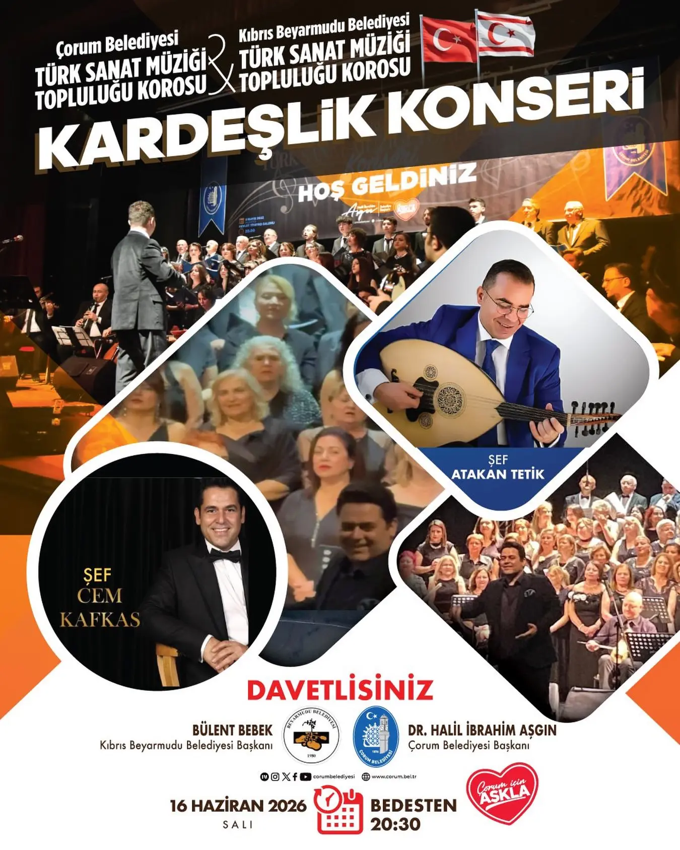 Çorum'da Türk Sanat Müziği Konseri Düzenlenecek