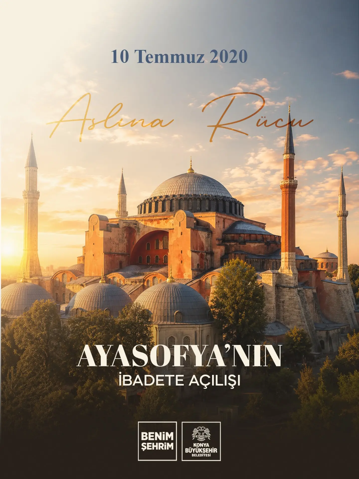 Ayasofya'nın yeniden ibadete açılışı anıldı