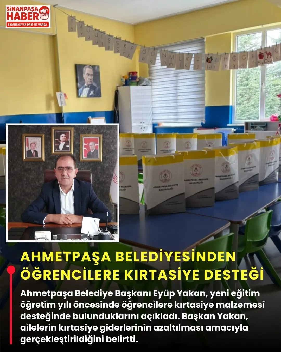 Ahmetpaşa Belediyesi'nden Öğrencilere Kırtasiye Desteği