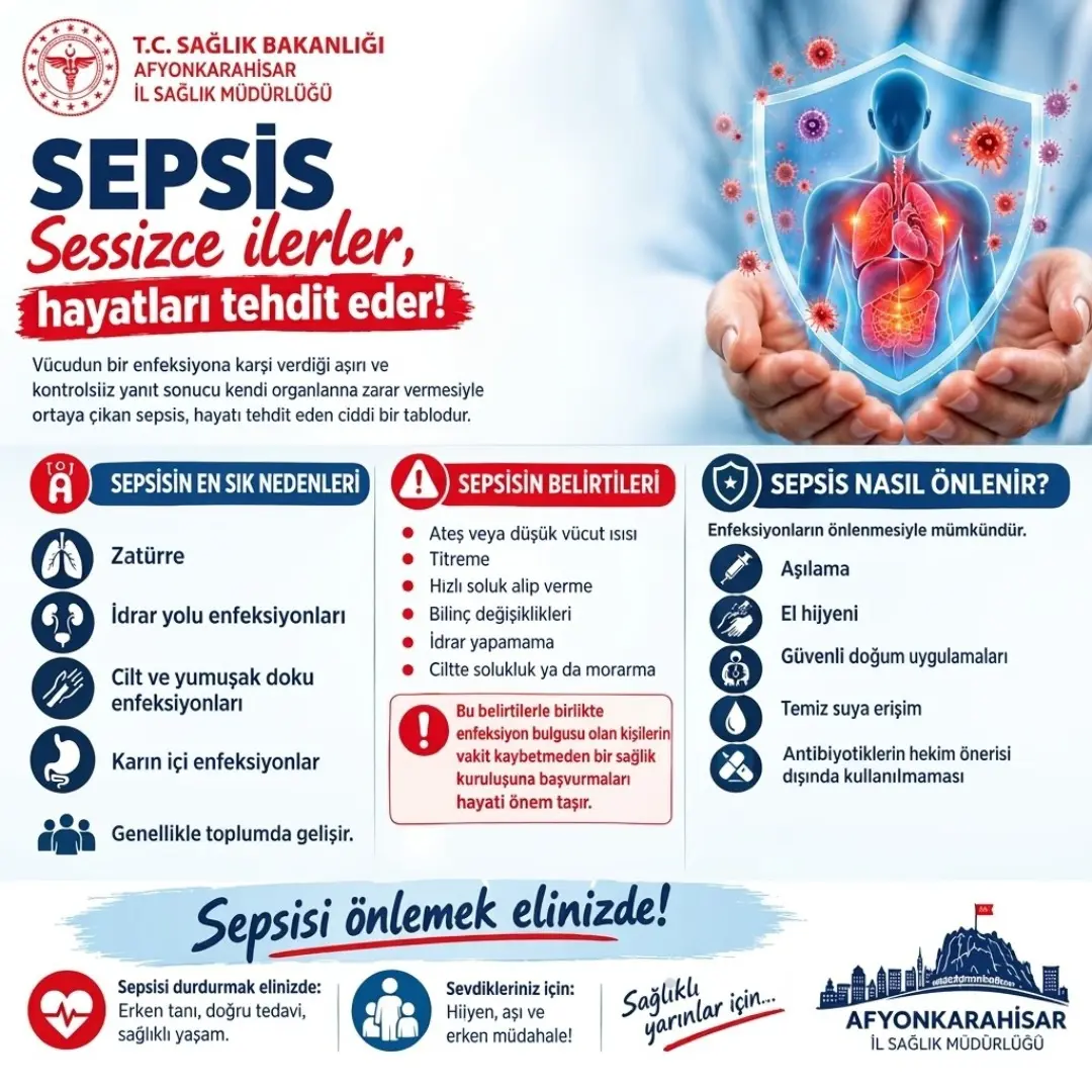 Sepsis, hayati tehdit eden bir sağlık sorunu