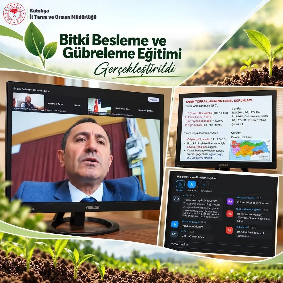 Online Bitki Besleme Eğitimi Düzenlendi