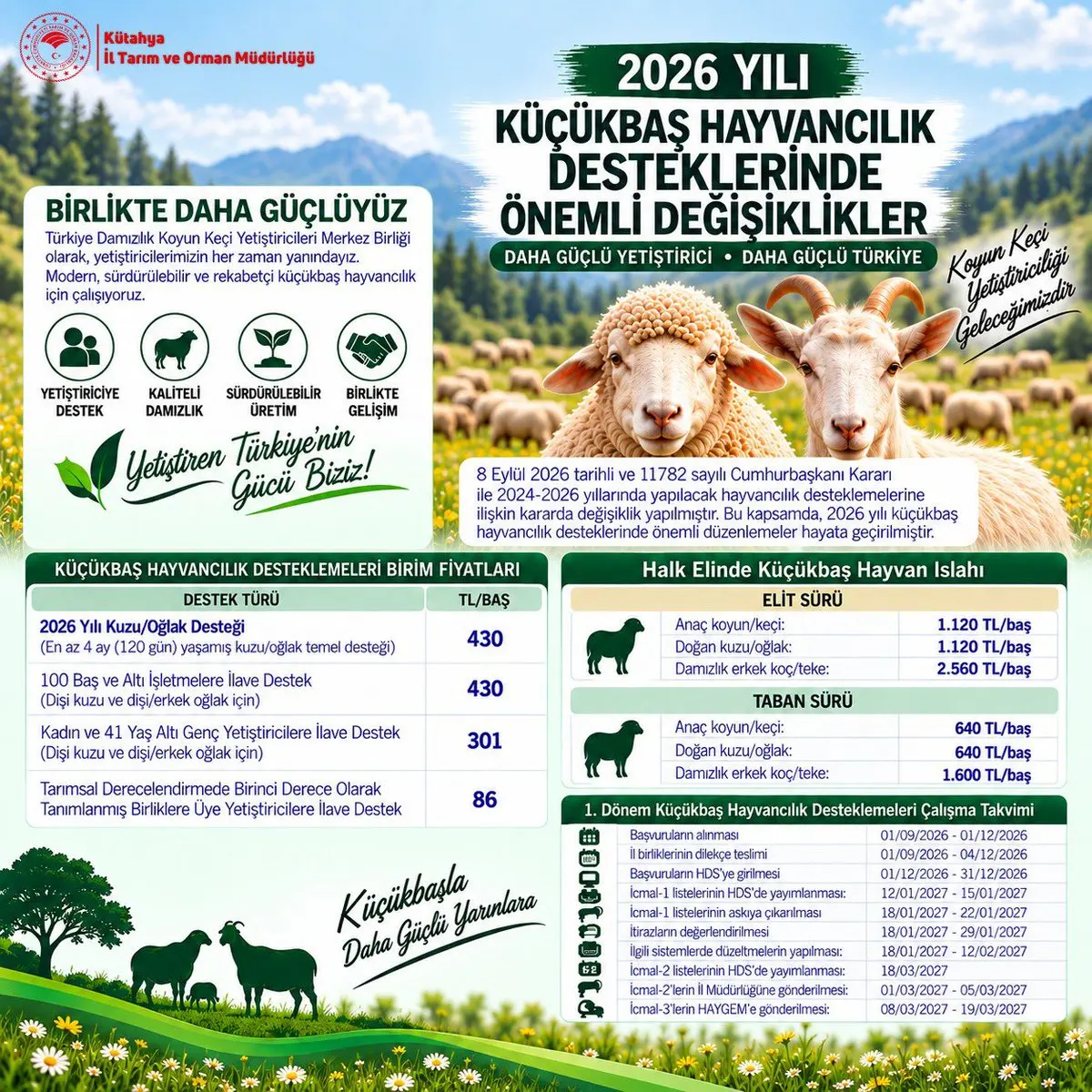 2026 Küçükbaş Hayvancılık Destekleri Güncellendi