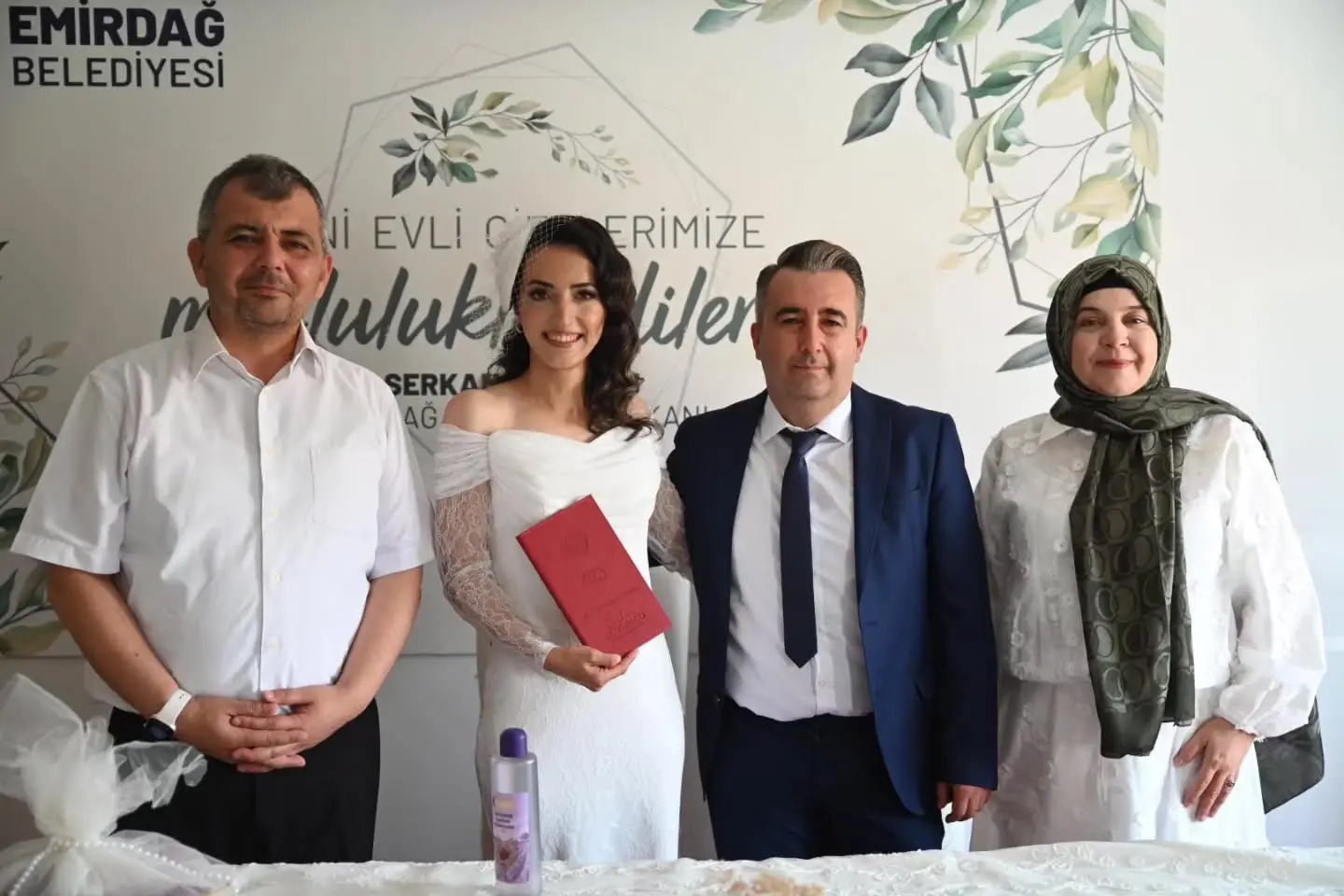 Serkan Koyuncu, genç çiftin nikah şahidi oldu
