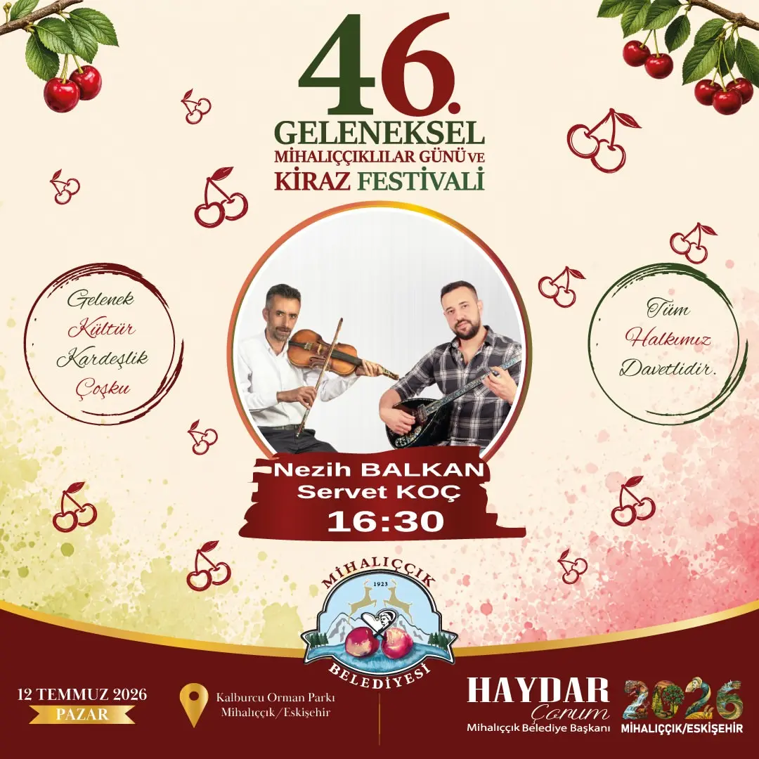 Mihalıççık'ta Kiraz Festivali Heyecanı