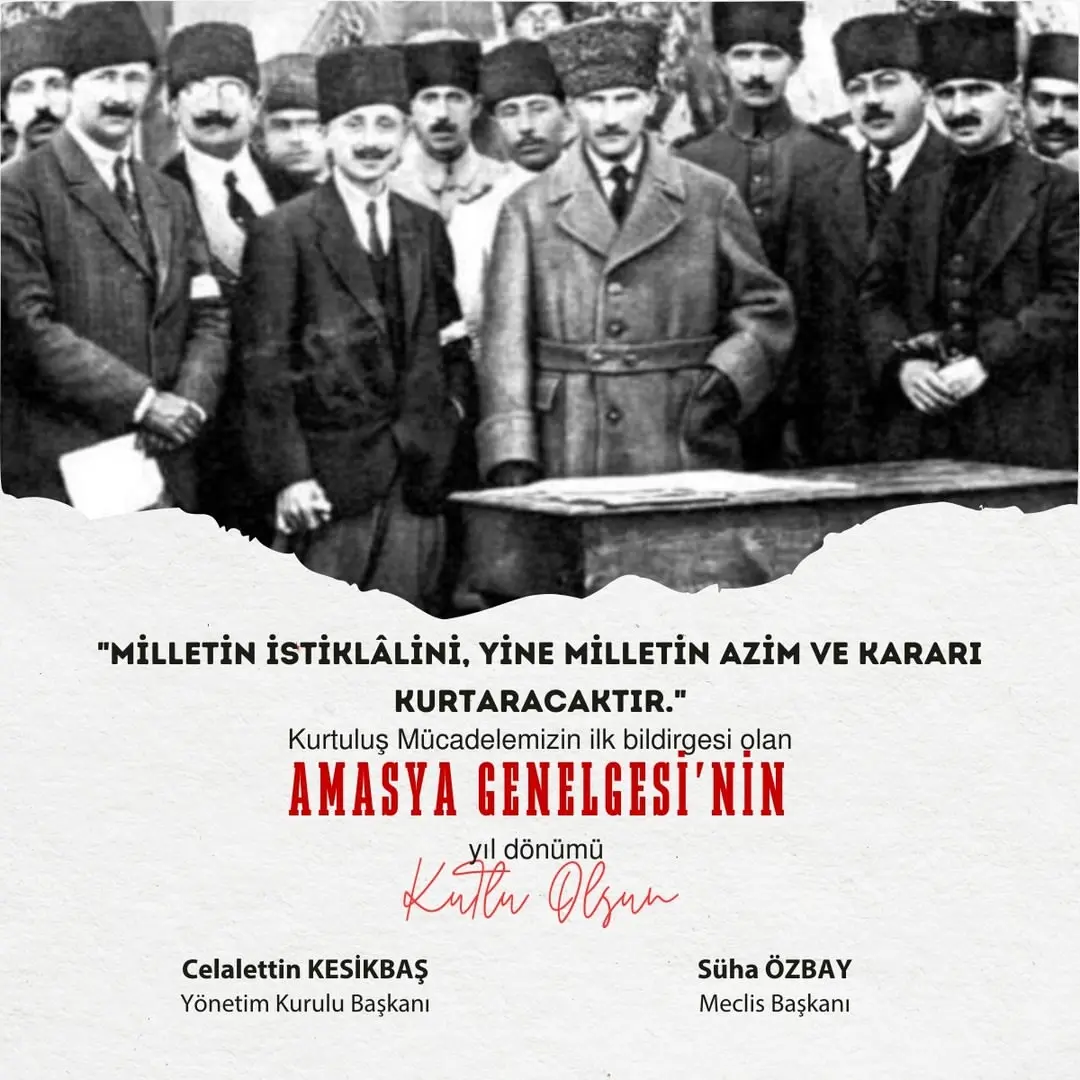 Amasya Genelgesi'nin 107. yılı kutlandı