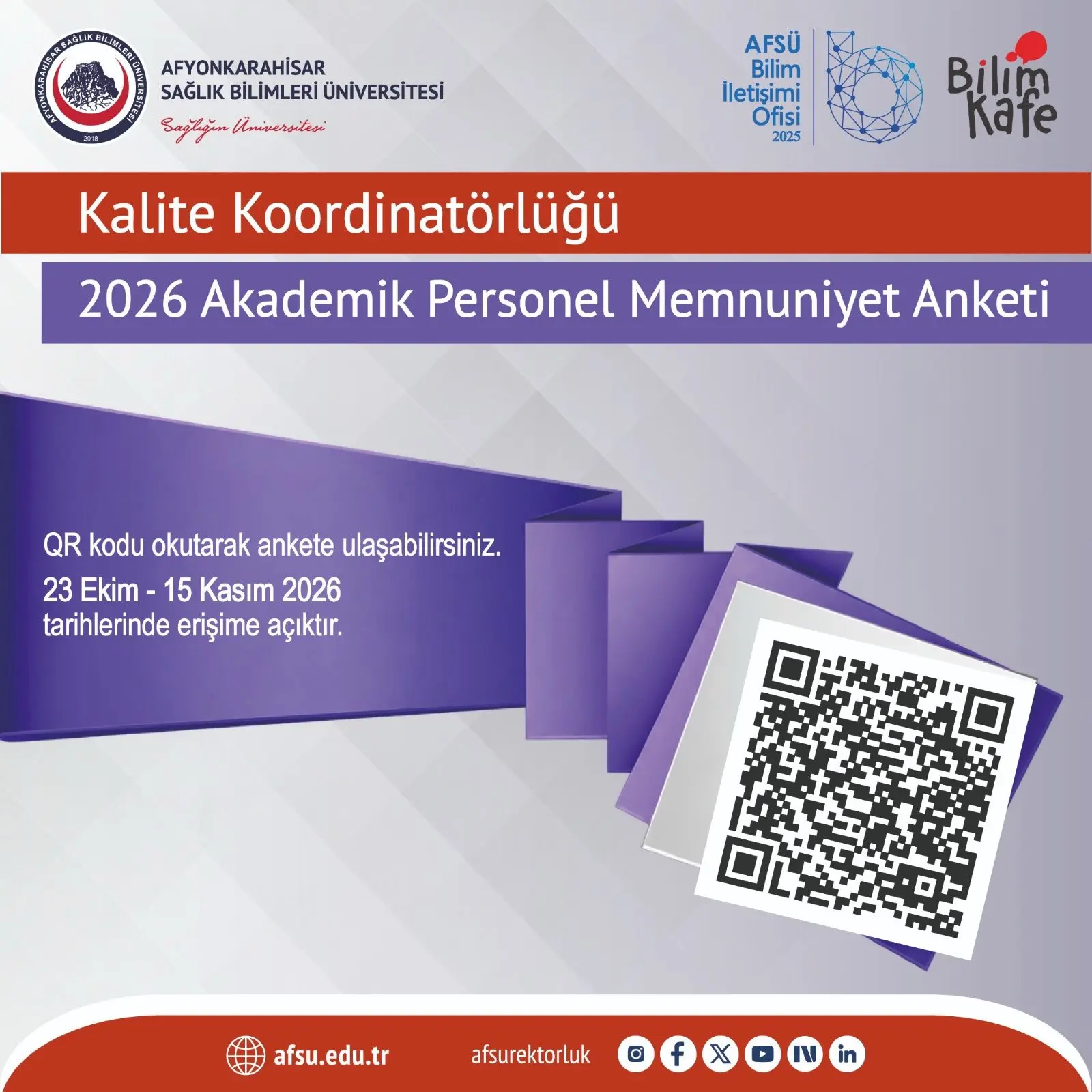 2026 Akademik Personel Anketi Duyurusu