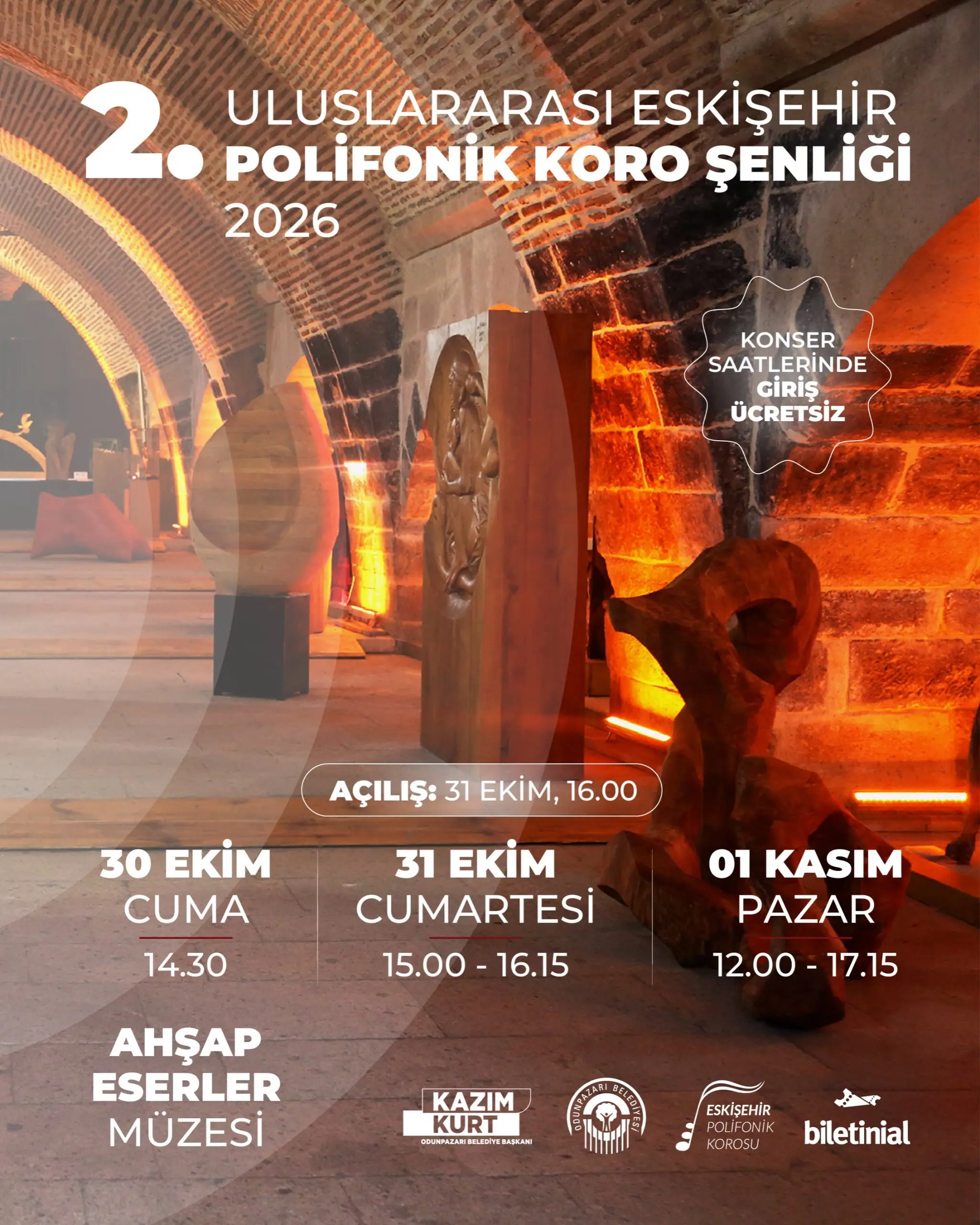 Eskişehir Polifonik Koro Şenliği Başlıyor